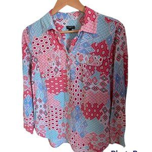 Beautiful Boho Talbots Petite Blouse, Size Small Petite